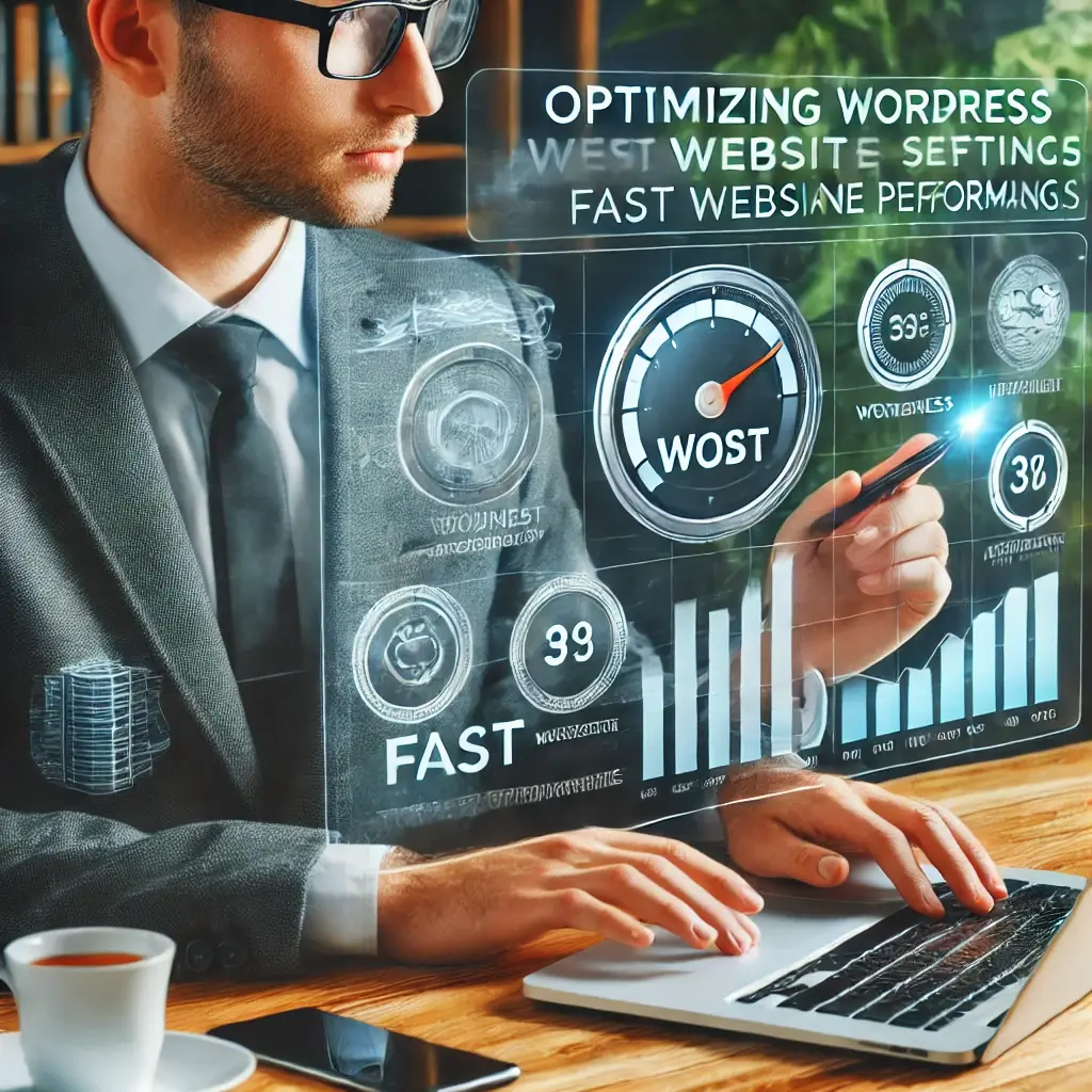 A business owner optimizing WordPress hosting settings