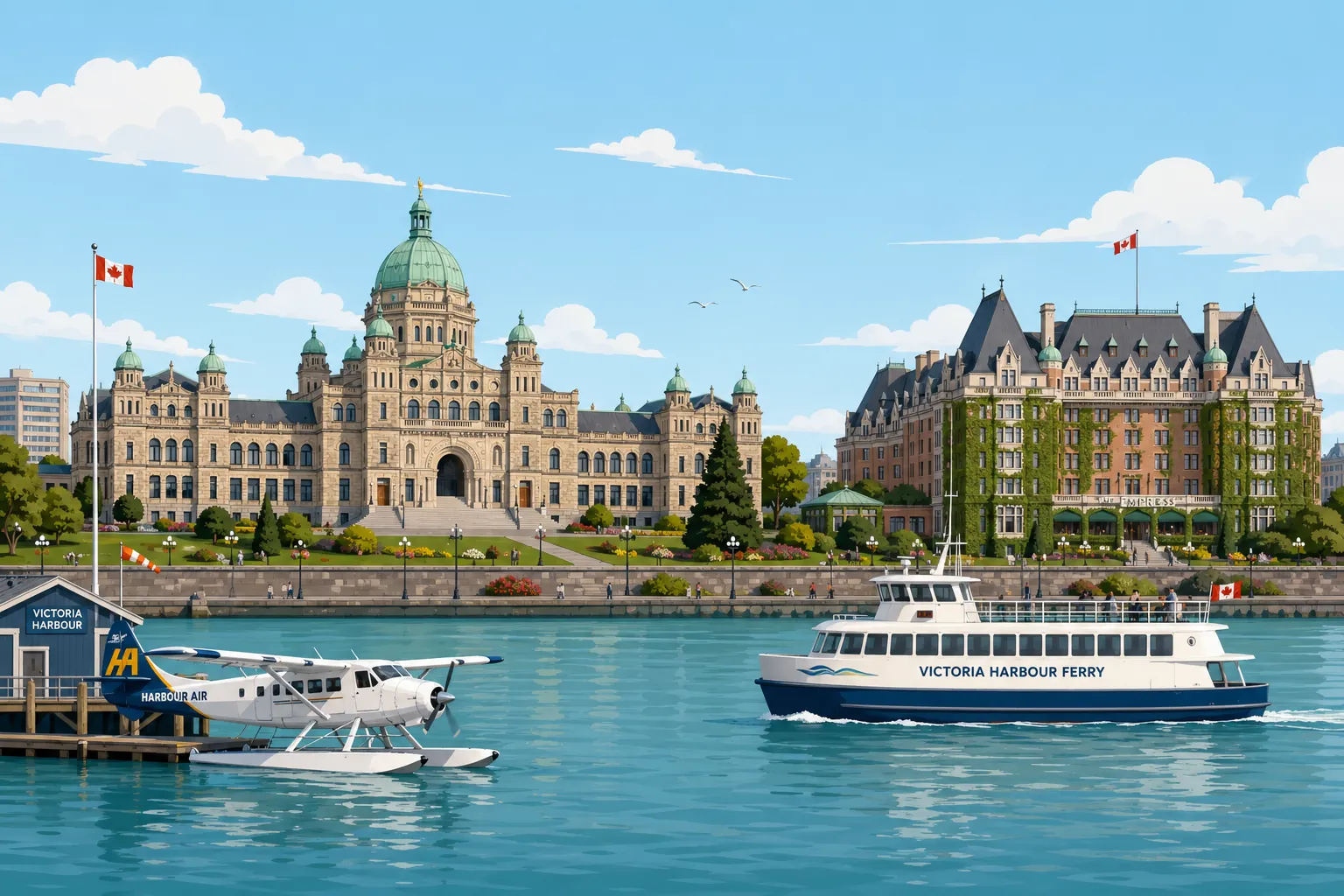 Skyline and business district imagery representing Victoria