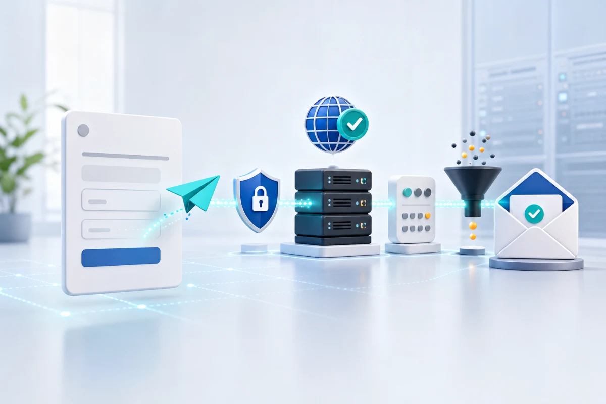 Illustration of PHP database and legacy website support