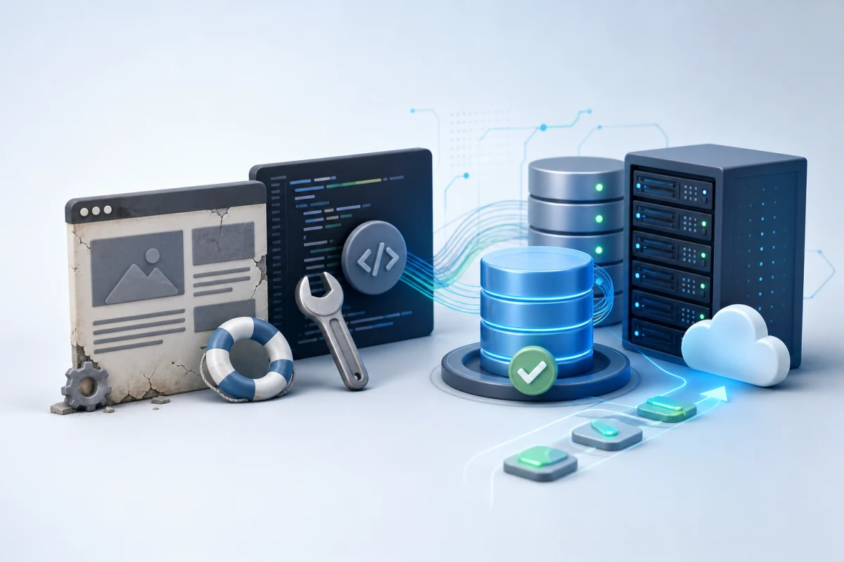 Illustration of CMS support and website migration planning