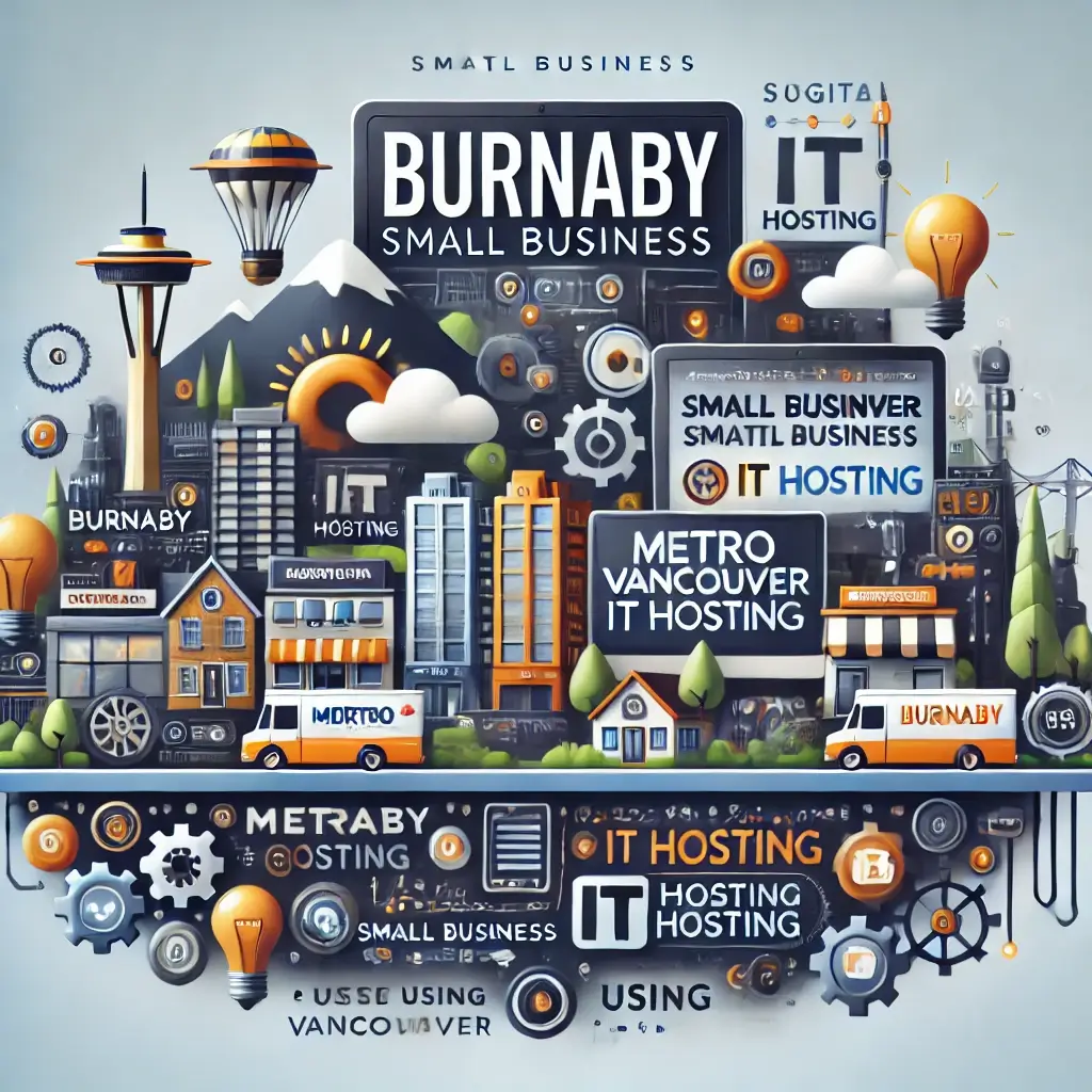 Collage of successful businesses in Burnaby using Metro Vancouver IT hosting.