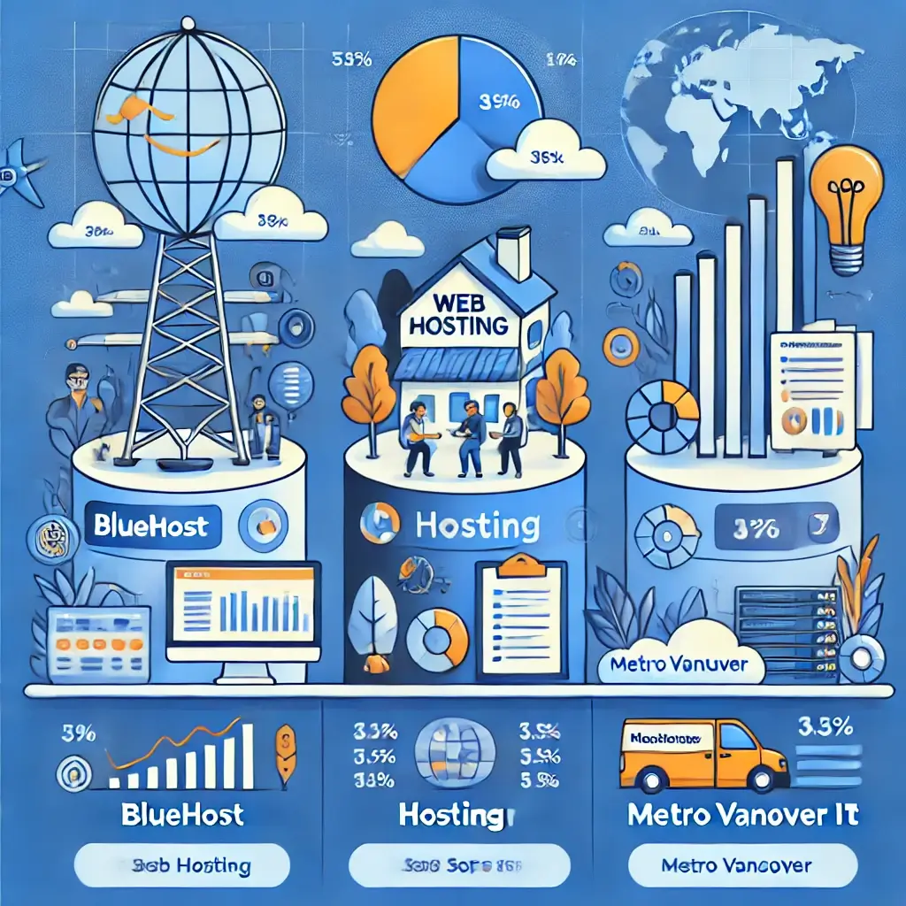 Web hosting provider comparison chart
