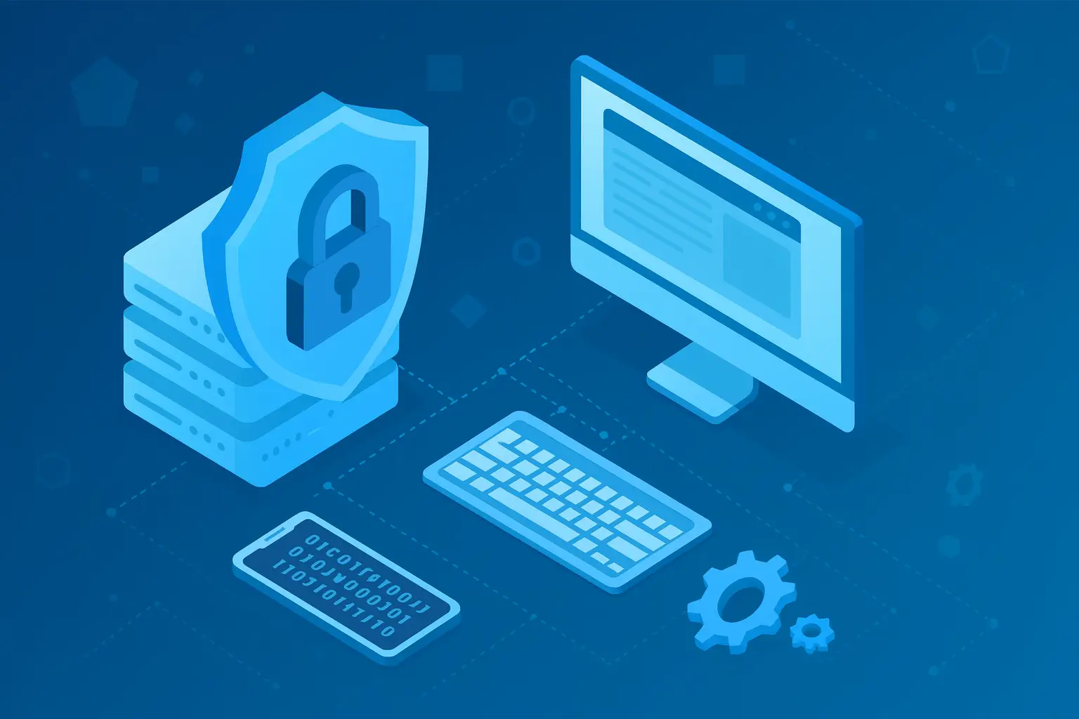 Illustration of secure, high-performance IT services