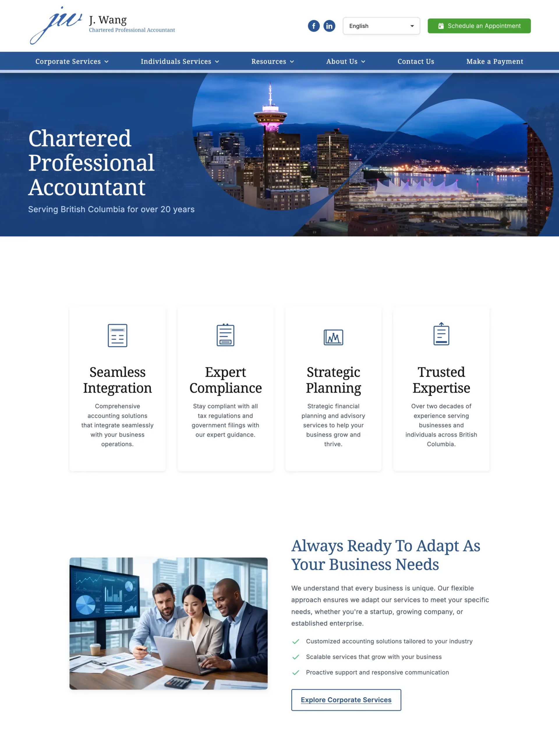 Judi Wang CPA new website